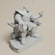 Unpainted 3D Figure Thanos On Throne From Marvel Painting Diy Gift Colors 15.2 Cm 1:12