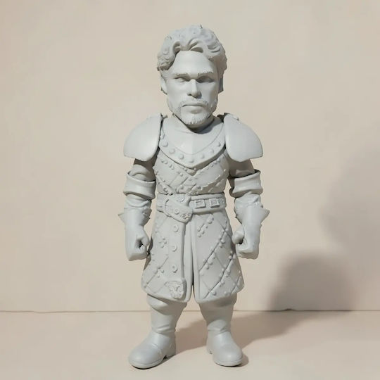 Unpainted 3D Figure Game Thrones Robb Stark Chibi 3D Printing Figurine Painting DIY Gift Colors 30 Cm 1:6