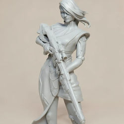 Άβαφη 3d Φιγούρα Aryn Sniper Assassin Stand Βάψιμο Diy Δώρο Χρώματα 20 Cm 1:8