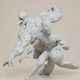 Unpainted 3D Figure Spider Man Miles Morales Venom V2 Basketball Match Painting DIY Gift Colors 20 Cm 1:8
