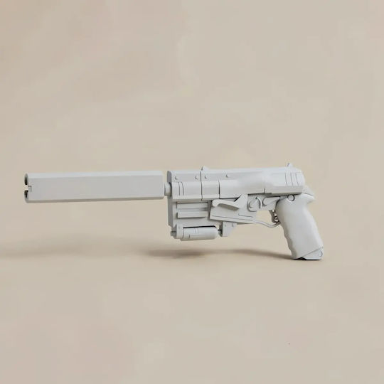 Άβαφη 3d Φιγούρα Cosplay Fallout 10mm Pistol 2 Βάψιμο Diy Δώρο Χρώματα 15,2 Cm 1:12
