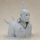 Unpainted 3D Figure Jason Halloween Bust Ready To Paint DIY Gift Colors 20 Cm 1:8