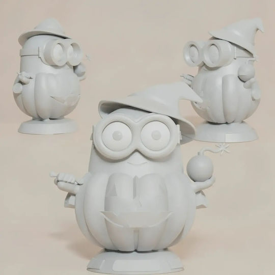 Небоядисана 3D Фигура Хелоуин Bob Minion Files Боядисване DIY Подарък Цветове 20 см 1:8