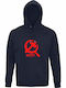 Hanorac Cu Glugă Bumbac Organic Unisex Asap Rocky Hammer Sickle Design Albastru Marin Francez
