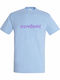 Unisex T-shirt Miminivriaiz Greek Funny Quote Sky Blue