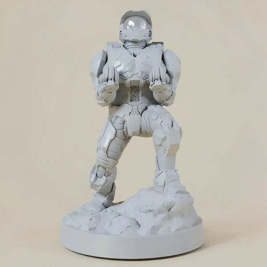 Unpainted 3D Figure Master Chief Controller Holder Painting DIY Gift Colors 15.2 Cm 1:12