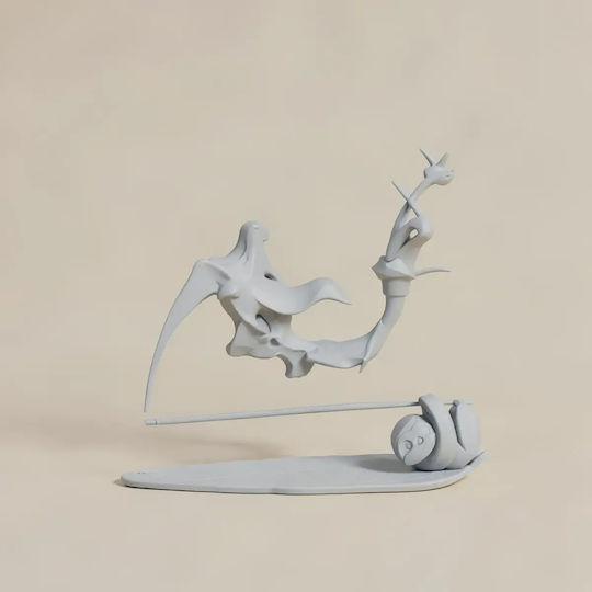 Unpainted 3D Figure Super Basic Slow Burn Incense Holder Painting DIY Gift Colors 15.2 Cm 1:12