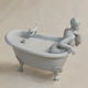 Unpainted 3D Figur Catwoman In Bathtub From DC Diy Painting Gift Colors 20 Cm 1:8