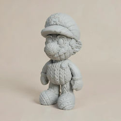 Άβαφη 3d Φιγούρα Super Basic Knitted Super Mario Βάψιμο Diy Δώρο Χρώματα 30 Cm 1:6