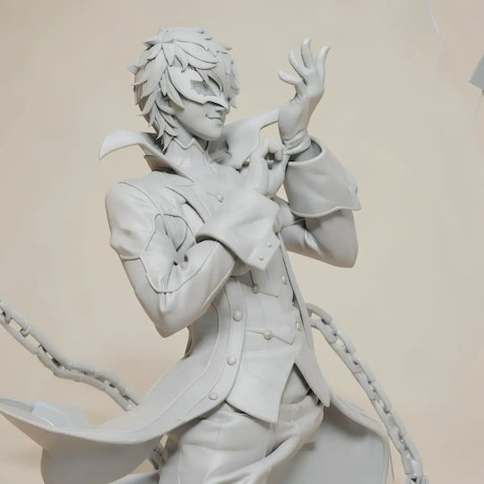 Небоядисана 3D Фигура Жокер Persona 5 Ръкавица 3D Боядисване DIY Подарък Цветове 20 См 1:8