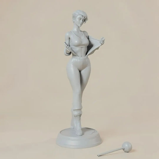 Unpainted 3D Figure Joker Female 1 6 3D Painting DIY Gift Colors 20 Cm 1:8