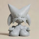 Άβαφη 3d Sammelbare Figur Meowscarada Phone Holder 3d Basis Diy Δώρο Χρώματα 30 Cm 1:6