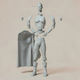 Άβαφη 3d Sammelbare Figur Homelander Stand From Boys Βάψιμο Diy Δώρο Χρώματα 30 Cm 1:6