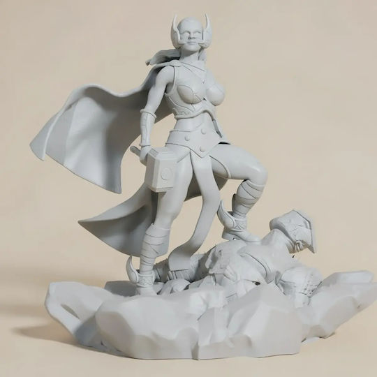 Небоядисана 3D Фигура Jane Foster As Thor Боядисване DIY Подарък Цветове 30 см 1:6