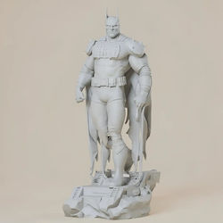 Άβαφη 3d Φιγούρα Batman Hammer Armor Files Βάψιμο Diy Δώρο Χρώματα 30 Cm 1:6