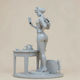 Unbemalte 3d Figur Catwoman Detective 3d Bemalung Diy Geschenk Farben 20 Cm 1:8