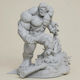 Unpainted 3D Figure Hulk Tank Base Painting DIY Gift Colors 20 Cm 1:8