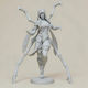 Άβαφη 3D Фигура D Vorah От Mortal Kombat Боядисване DIY Подарък Цветове 30 см 1:6