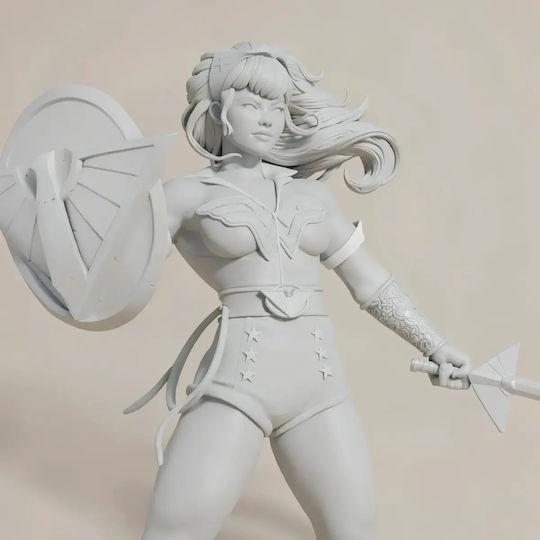 Abgebe 3d Figur Wonder Woman Bombshell 3d Druck Figurine Bemalen Diy Geschenk Farben 15,2 Cm 1:12