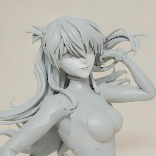 Άβαφη 3d Sammelbare Figur Asuka Langley Stand Pose 230mm Basis Diy Bemalung Geschenk Farben 20 Cm 1:8