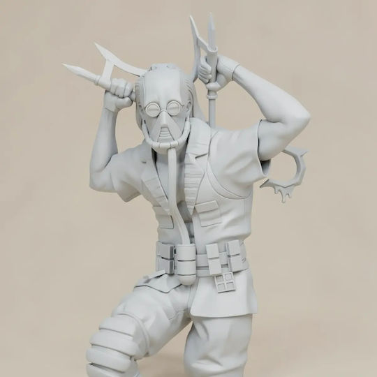 Небоядисана 3D Фигура Kabal Mortal Kombat 3 Ultimate 3D Боядисване DIY Подарък Цветове 20 см 1:8