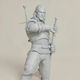 Sammlbare Figur Άβαφη 3d Geralt Schwert Basis Pose Βάψιμο Diy Δώρο Χρώματα 20 Cm 1:8