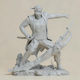 Άβαφη 3D Фигура Kenshi Mortal Kombat Скулптури 3D Печат Боядисване DIY Подарък Цветове 30 см 1:6
