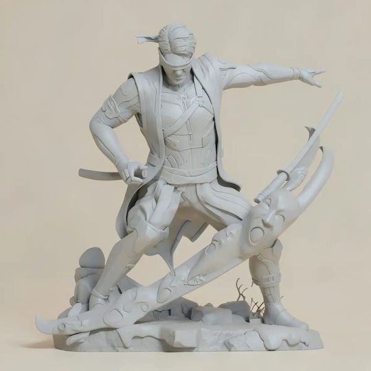 Άβαφη 3D Фигура Kenshi Mortal Kombat Скулптури 3D Печат Боядисване DIY Подарък Цветове 30 см 1:6
