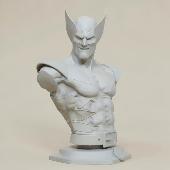 Unpainted 3D Figure Wolverine Bust Deadpool Wolverine Movie Painting DIY Gift Colors 20 Cm 1:8