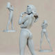 Abgezeichnete 3d Figur Wonder Woman Pin Up 3d Bemalung Diy Geschenk Farben 20 Cm 1:8