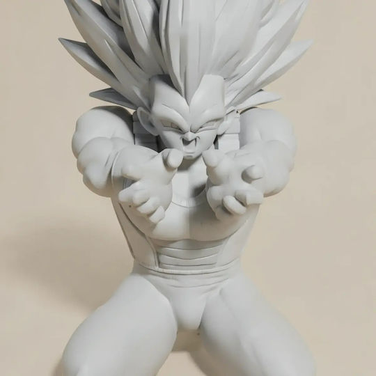 Небоядисана 3D Фигура Vegeta Ssj3 Daima Kameha Боядисване DIY Подарък Цветове 15,2 См 1:12