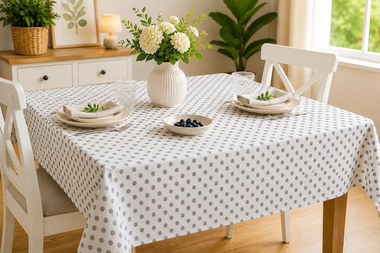 NufJoy Fleckabweisendes Tischtuch Set Blossom 120x160cm
