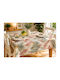 NufJoy Fleckabweisendes Tischtuch Set Savane 120x160cm