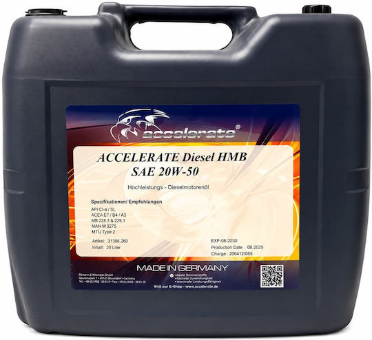 Accelerate HMB Auto Schmierstoff 20W-50 20l 31386.260