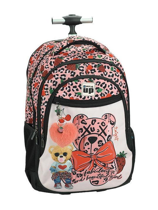 Back Me Up Fashion Bear Σχολική Τσάντα Τρόλεϊ Δ...