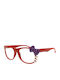 Nerd Clear Детски Слънчеви Очила Hello Kitty Червени