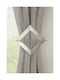 Tie-Back Acul Din Metal Gri