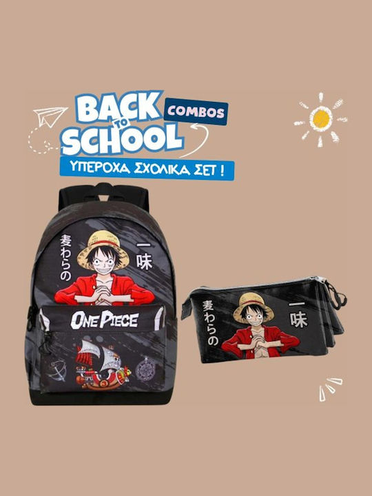 Schulset Rucksack One Piece + Dreifach Federmäppchen