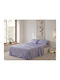Silk Fashion Super-Double Bed Sheet Set With 2 Pillowcases With Rubber Hugger 160x200+40cm Etheral (3 Pieces)