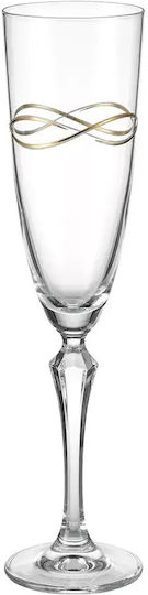 Capolavoro Brille Champagner aus Glas Gold Kelch 29988941