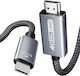 Cablu HDMI tată - HDMI tată 0.9m Gri