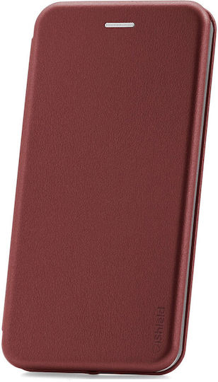 Book Piele Artificială / Piele Burgundy Huawei Nova 5T / Honor 20