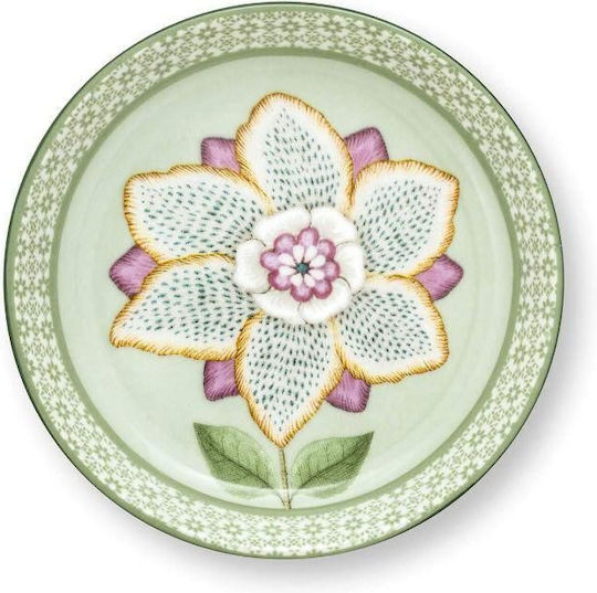 PiP Studio Πιάτο Ρηχό Πράσινο με Διάμετρο 9cm