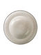 Fine Serving Plate for Pasta Porcelain Brown with Diameter 20cm 6 Pieces