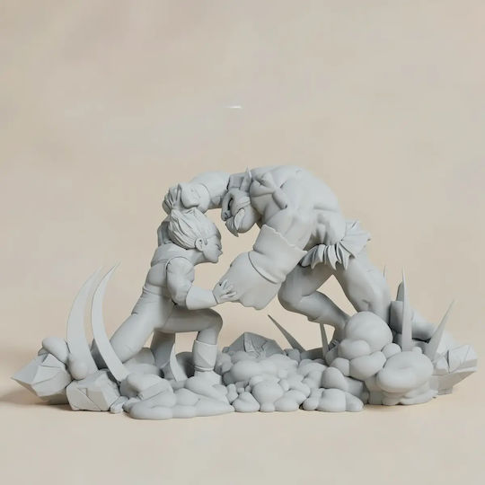 Небоядисана 3D Фигура Vegeta Fight Toppo Files Боядисване DIY Подарък Цветове 30 см 1:6