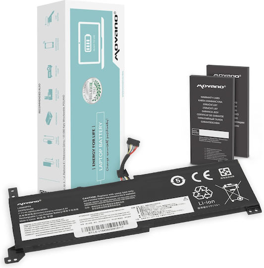 Movano Συμβατή Μπαταρία για Lenovo IdeaPad Lenovo V14 V15 V17 G2-alc G2-itl με 4650mAh