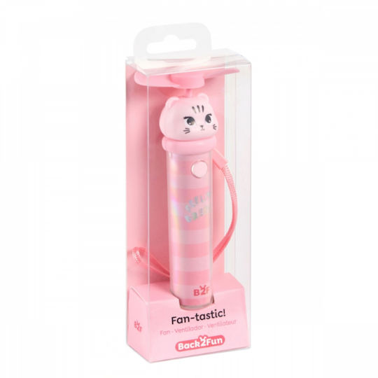 Handheld Pink Cat Rechargeable USB Type-C Fan-tastic B2fun Miquelrius Mr13407