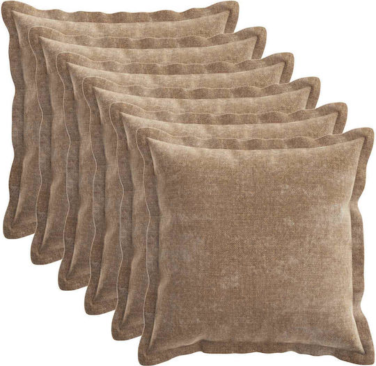 vidaXL Dekorativer Kissenbezug Braun 30x30cm