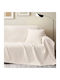 Liolios Home Regata Ριχτάρι Πολυθρόνας Chenille 180x150εκ. Off White