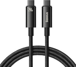 Baseus Cawj040101 USB-C USB-C кабел 240W 480Mb/s 2m Черен Сив Сив Сребрист Baseus Cawj040101 USB-C USB-C кабел 240W 480Mb/s 2m Черен Сив Сив Сребрист